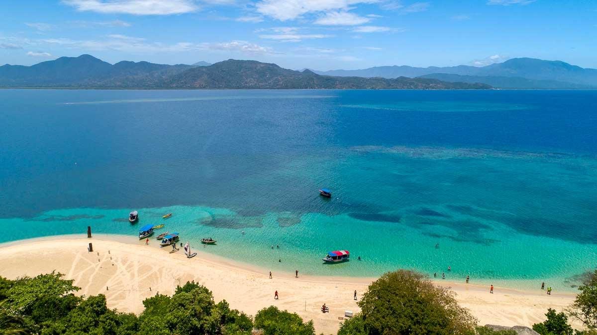 Turquoise coastline of northern Haiti
